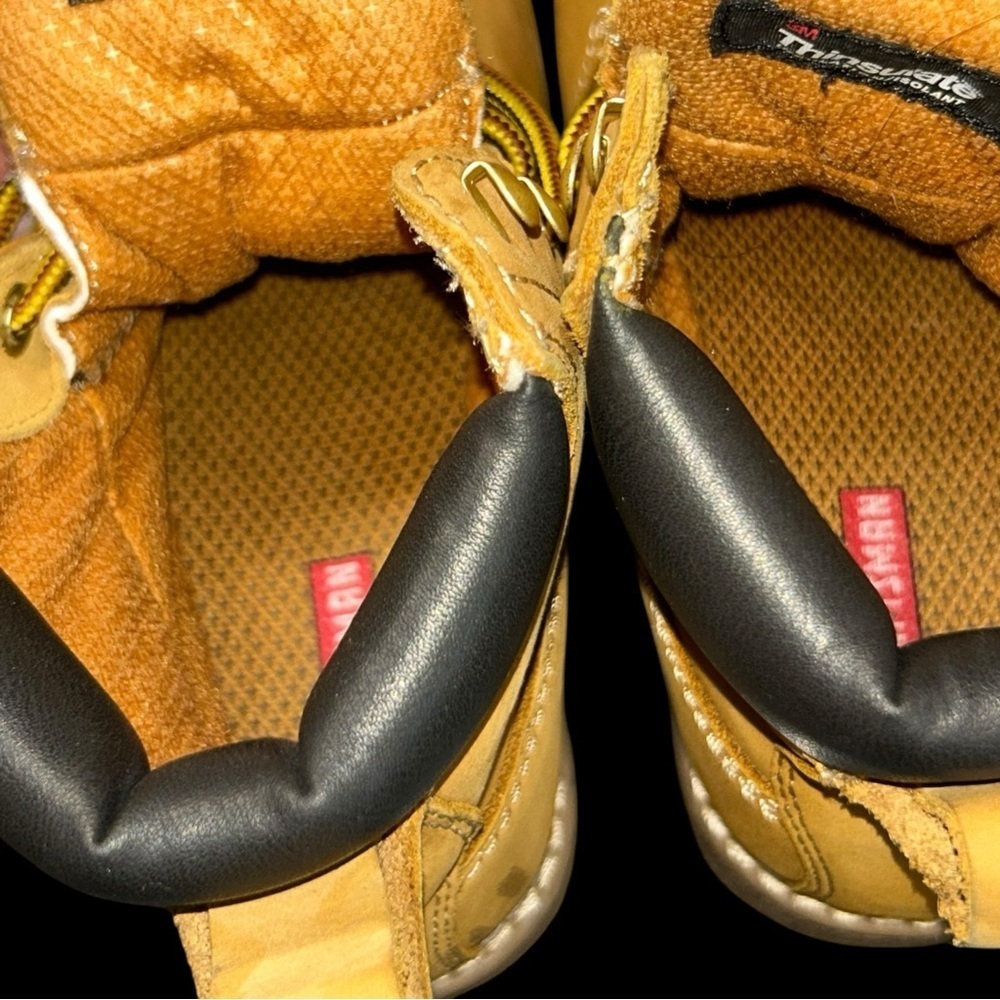 CRAFTSMAN BOYS “work” hiking BOOTS SIZE 4 BROWN/ TAN - Picture 11 of 16
